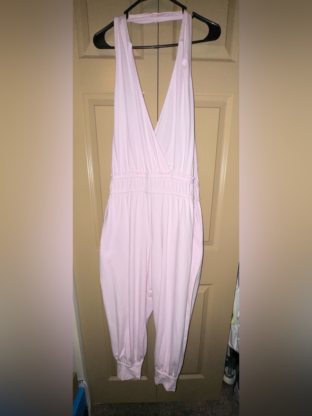 Free People Movement Hot Shot Halter Onesie Jumpsuit Size Medium (Bloom)
